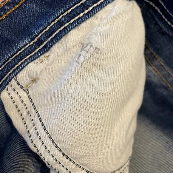 Wrangler Mens Classic Straight Jeans Blue Whiskered Pockets Denim 34 x 30 - Picture 5 of 11